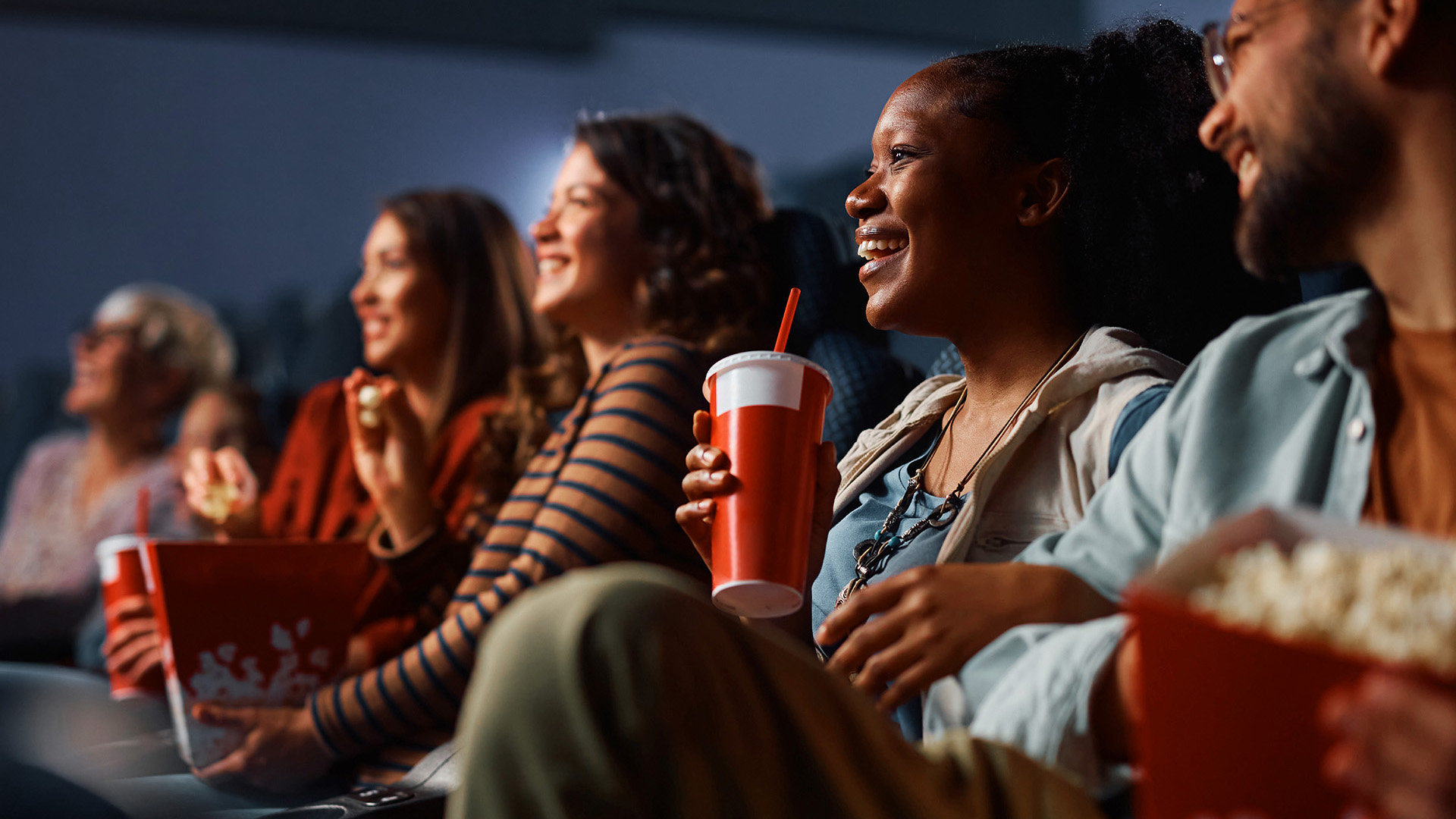 audience watching a movie