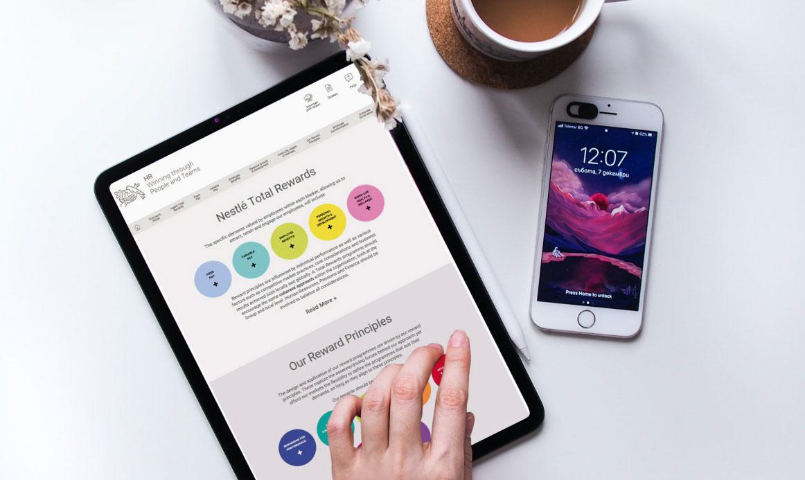 Nestlé employee website image